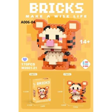 3M-A006 Mini Building Block Cute Cartoon Lego Computer Screen Clip 小型积木