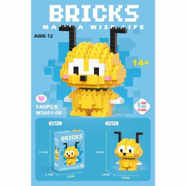 3M-A006 Mini Building Block Cute Cartoon Lego Computer Screen Clip 小型积木