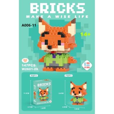 3M-A006 Mini Building Block Cute Cartoon Lego Computer Screen Clip 小型积木