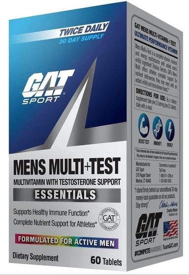 GAT SPORT MEN'S MULTI +TEST 60 TABLETS