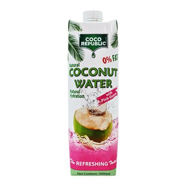 Coco Republic Coconut Water w/ Pink Guava 1L x 12