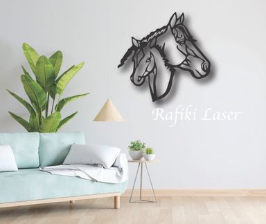 Horse Head Metal Wall Art Decor