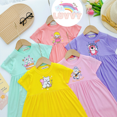 [45] Pastel Babydoll Dress (80~120)