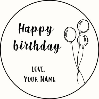 Personalised Birthday Stickers