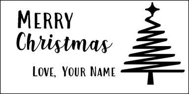 Personalised Christmas Stickers 