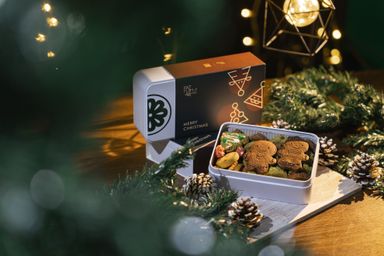 X'mas series (2023 limited edition) - Mini White (Green gift box edition) tin cookies