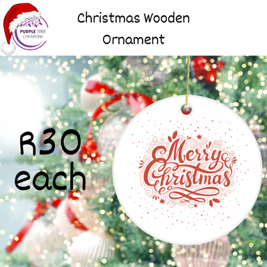 Wooden Christmas Ornaments