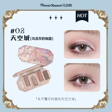 FLOWER KNOWS Moonlight Mermaid Series Five-Color Jewelry Eyeshadow Palette