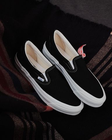 Vans Slip On Vault OG LX Black White