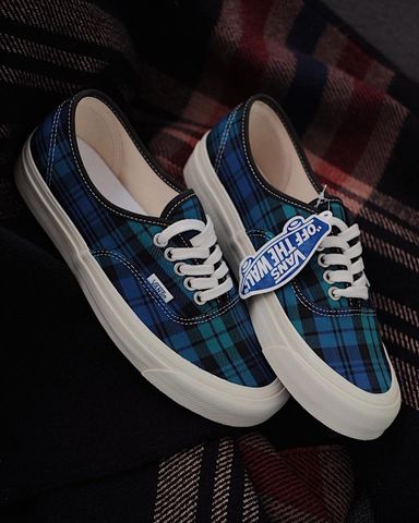 Vans Authentic 44 DX Anaheim Factory Plaid Blue Black