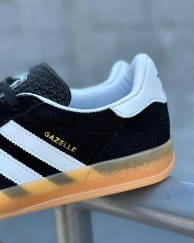 Adidas ORIGINALS - Gazelle Indoor Black/White Suede