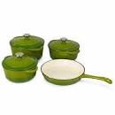 7 Piece Delica Cookware- Green