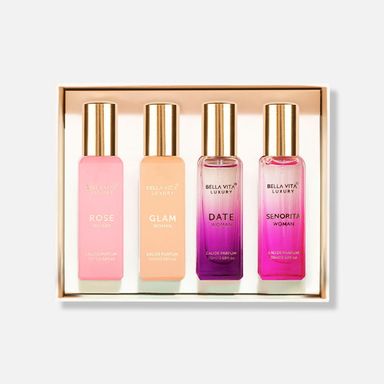 Bella Vita Luxury Organic Female Perfume 4 Pcs Set 