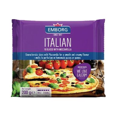 Emborg Italian Slice Cheese 200g