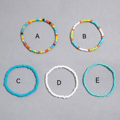 Colorful Beaded Anklets