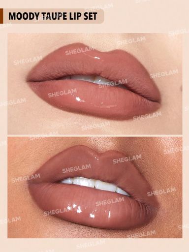 SHEGLAM Soft 90'S Glam Lip Liner And Lip Duo Set - Moody Taupe