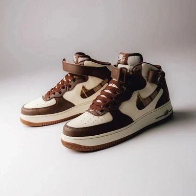 Air Force 1 High '07 "Brown Plaid,"