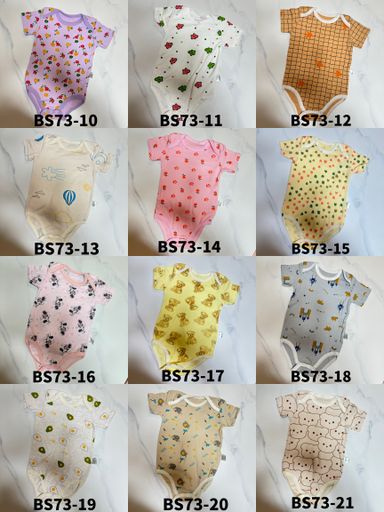 Short Sleeve Bodysuits (Size 73, 6~9Mths)