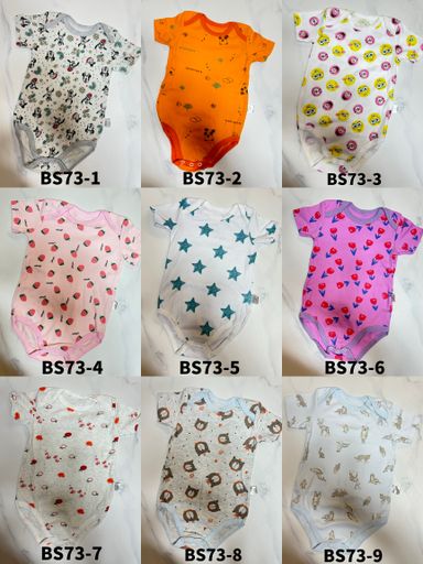 Short Sleeve Bodysuits (Size 73, 6~9Mths)