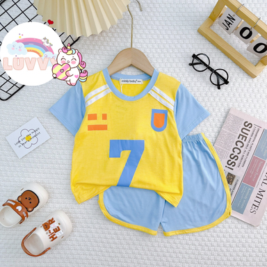 [56] Unisex Sporty Colourblock Play Set (90~120)