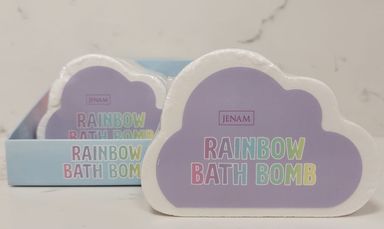 Rainbow bath bomb