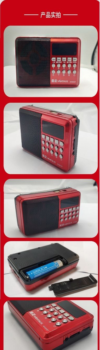 KK69BT Portable FM Radio Bluetooth Speaker (mk02305)