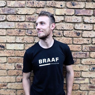 Swart BRAAF T-hemp (Slim fit)