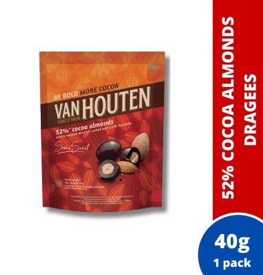 3M-A009 Van Houten Dark Milk Chocolate Dragees Assorted Flavors 40g