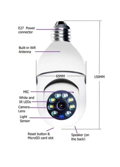 Smart Bulb Wifi Camera