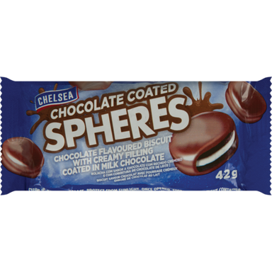 Spheres Chocolate Coated Biscuits 42g