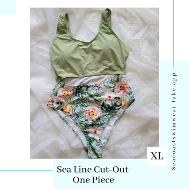 Sea Line Cut-Out One Piece [XL]