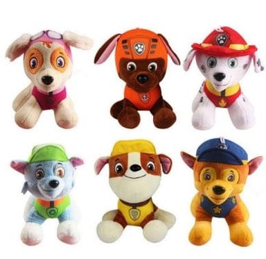 Paw Patrol Plush Set - 6 - 20 cm