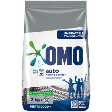 Omo Auto Washing Powder Assorted 2kg, Auto Washing Liquid Concentrate Assorted 1,5L or Auto Capsules 16s