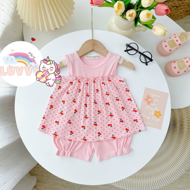 [63] Sleeveless Ribbed Playset (80~120)