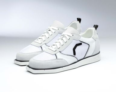 Triple 20 - White Mesh Leather  