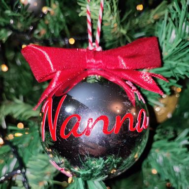 Custom Christmas Bauble 