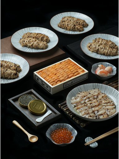 Chilled Truffle Somen Premium Family Set for 4 (250g Bara Bafun Uni | Without Caviar)