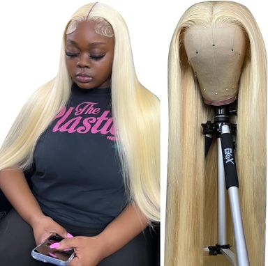 Blonde 8-40inch 4x4/5x5 Transparent Human Lace Closure Wig