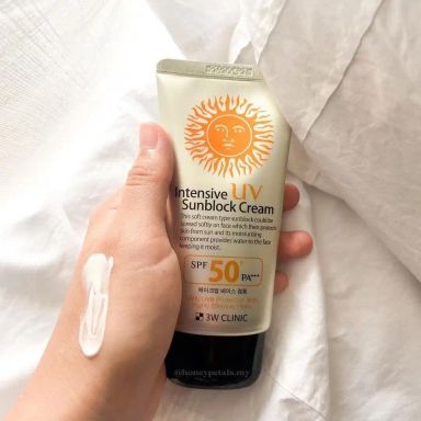 3W Clinic – Intensive UV Sunblock Cream SPF 50 PA+++