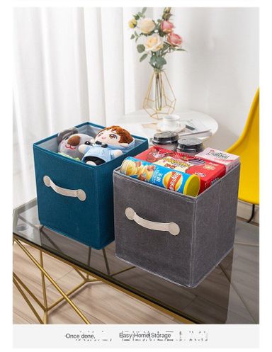 Collapsible Ottoman Cube Storage Bin