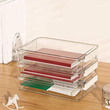 A4 Size Transparent Document Organizer