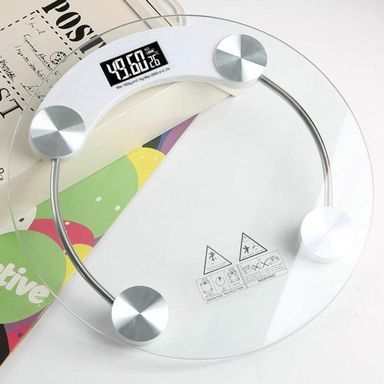 Round Glass Weighing Scale