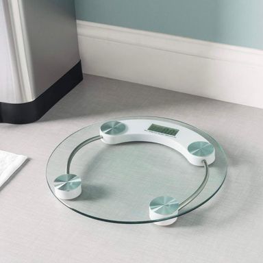 Round Glass Weighing Scale