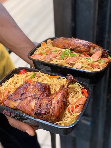 SAUSAGE STIR FRY SPAGHETTI AND CHICKEN 