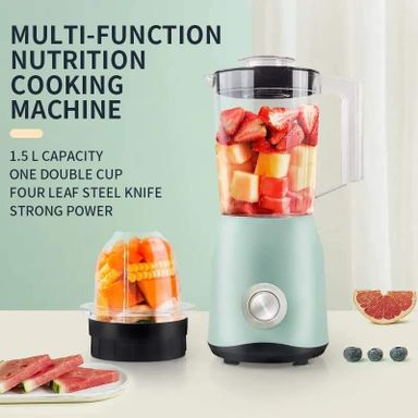 Multi Functional Vegetable fruits Juicer Blender 1.5L plastic Nutrition Cooking Machine 