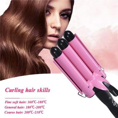 3 Barrel Hair Curling Iron Curling Wands Hair Curler 