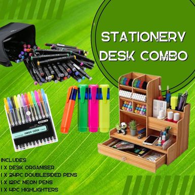 Stationary Desk Combo