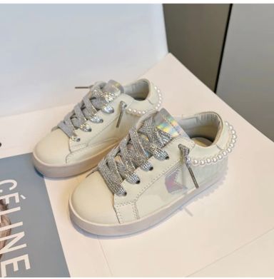 Pearl Chain Breathable Star Board Shoes