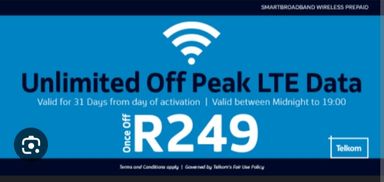 Telkom unlimited off peak lte 