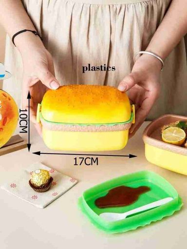 Round/Rectangular Burger Shaped Lunchboxes